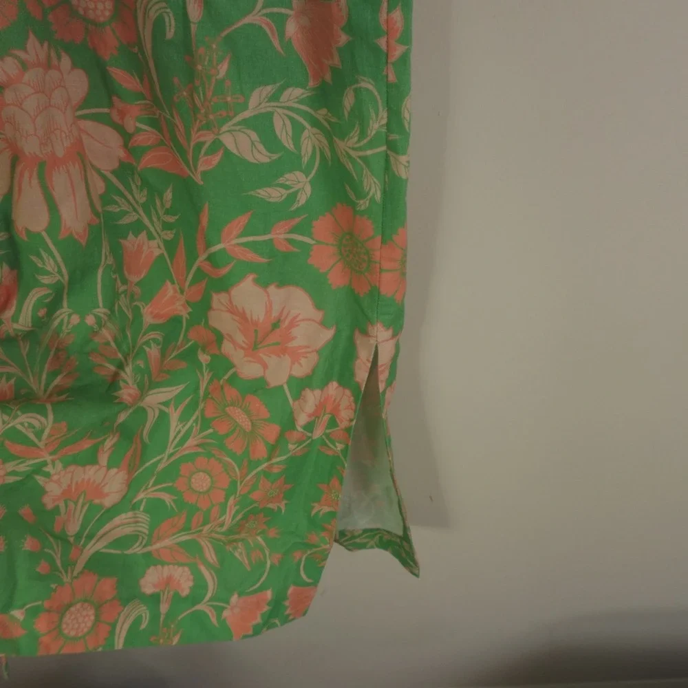Mestiza Dress‎ Linen Blend Caftan Midi